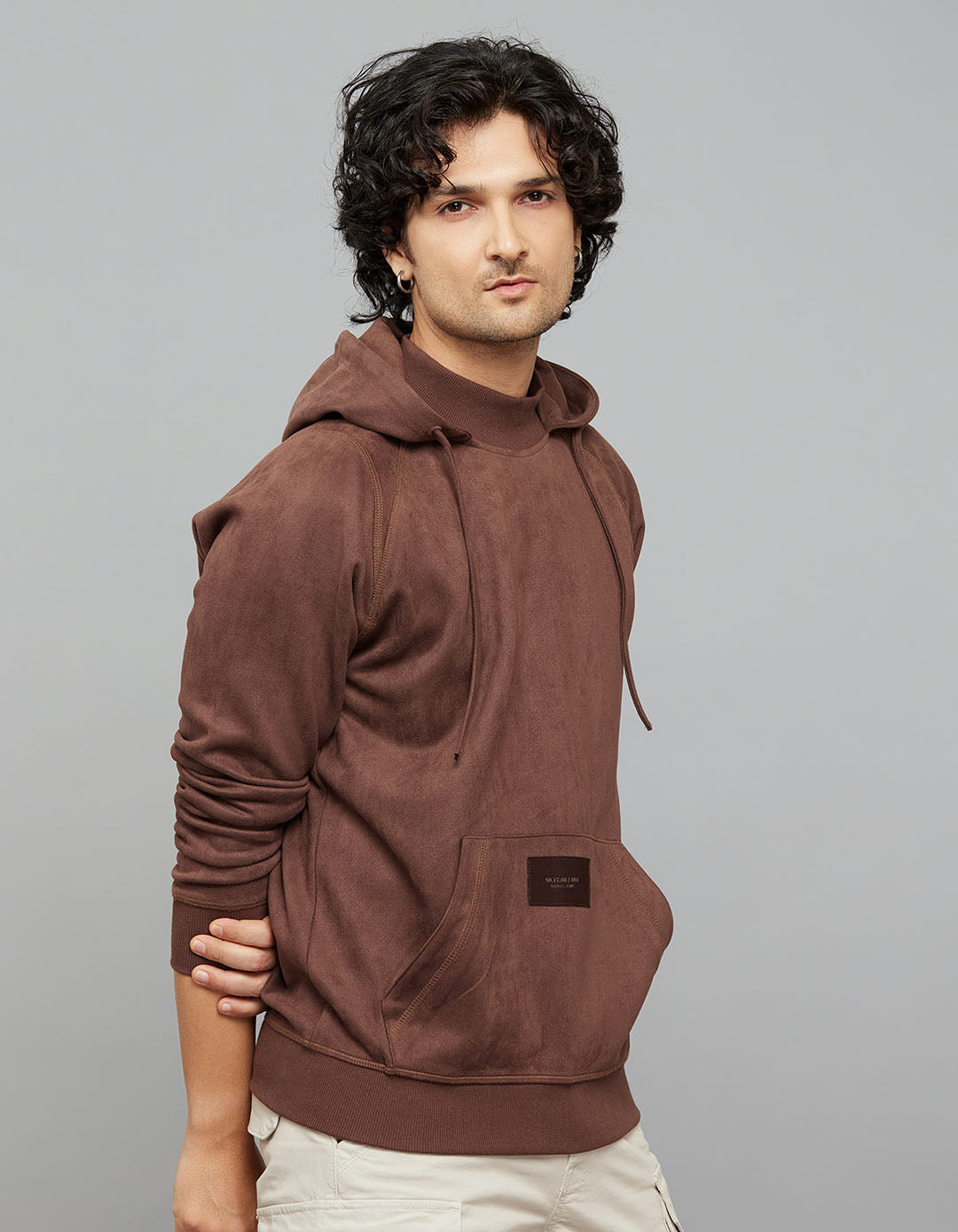 Brown Full Sleeves Hoodie